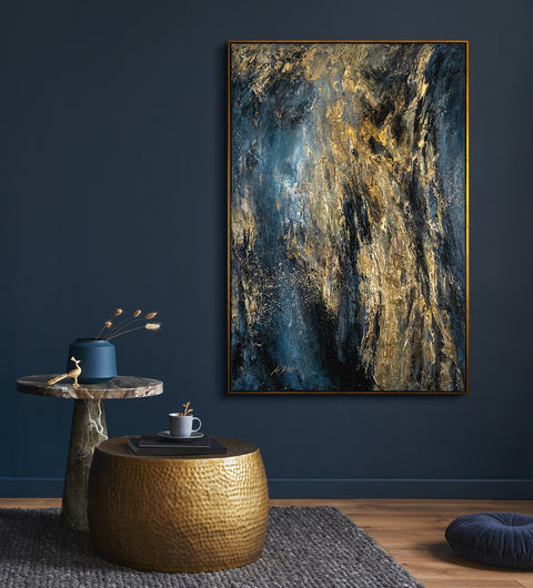 abstract framed painting