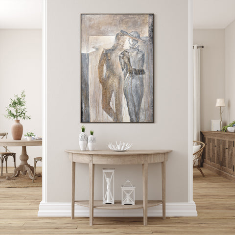 framed wall art for living room painting couple 