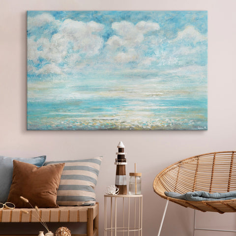 Large abstract wall art "Summer coolness"
